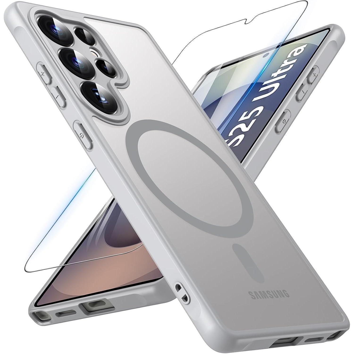Schutzhülle Magnetisch Magsafe Galaxy S25 Ultra S25ultra-grau