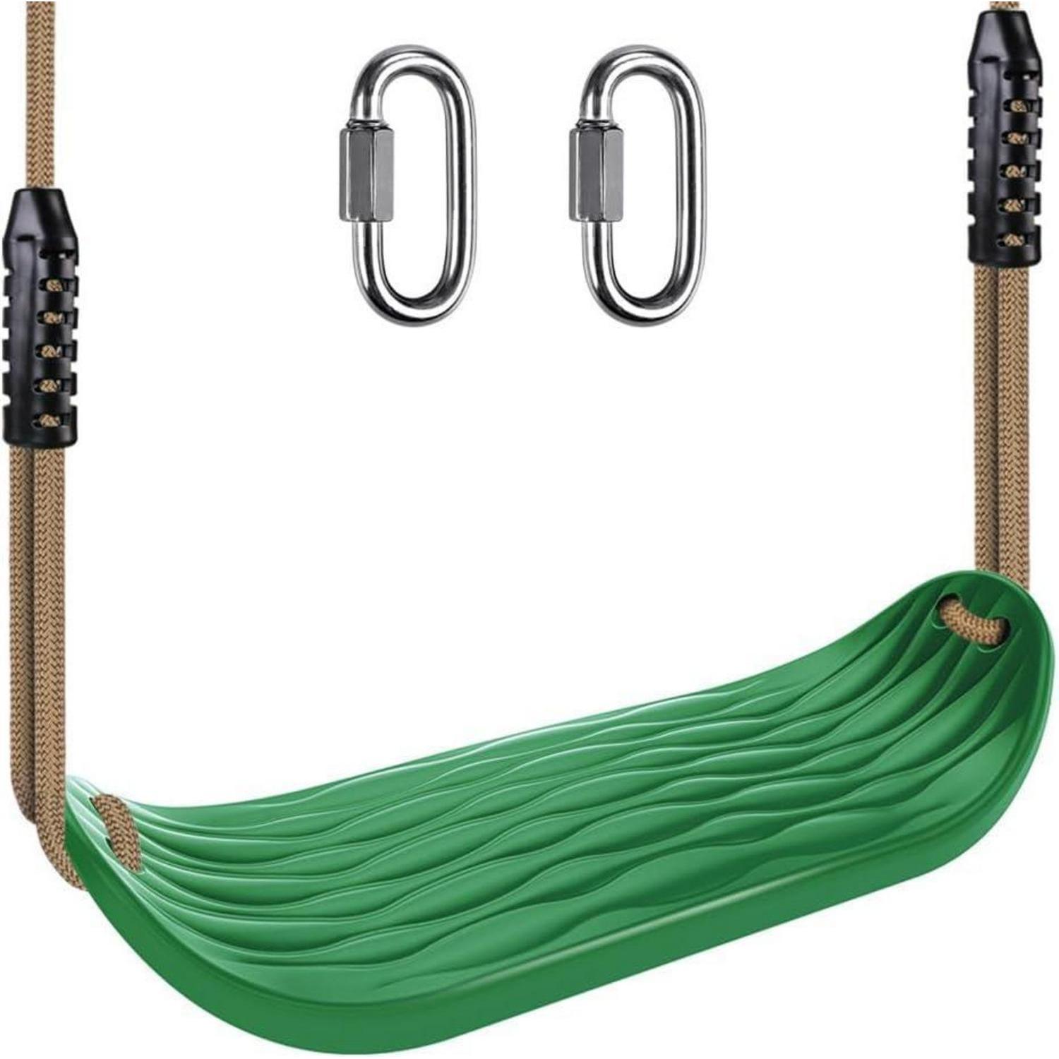 Non-slip Swing Seat With Adjustable Rope And Carabiners - Heavy Duty Playground