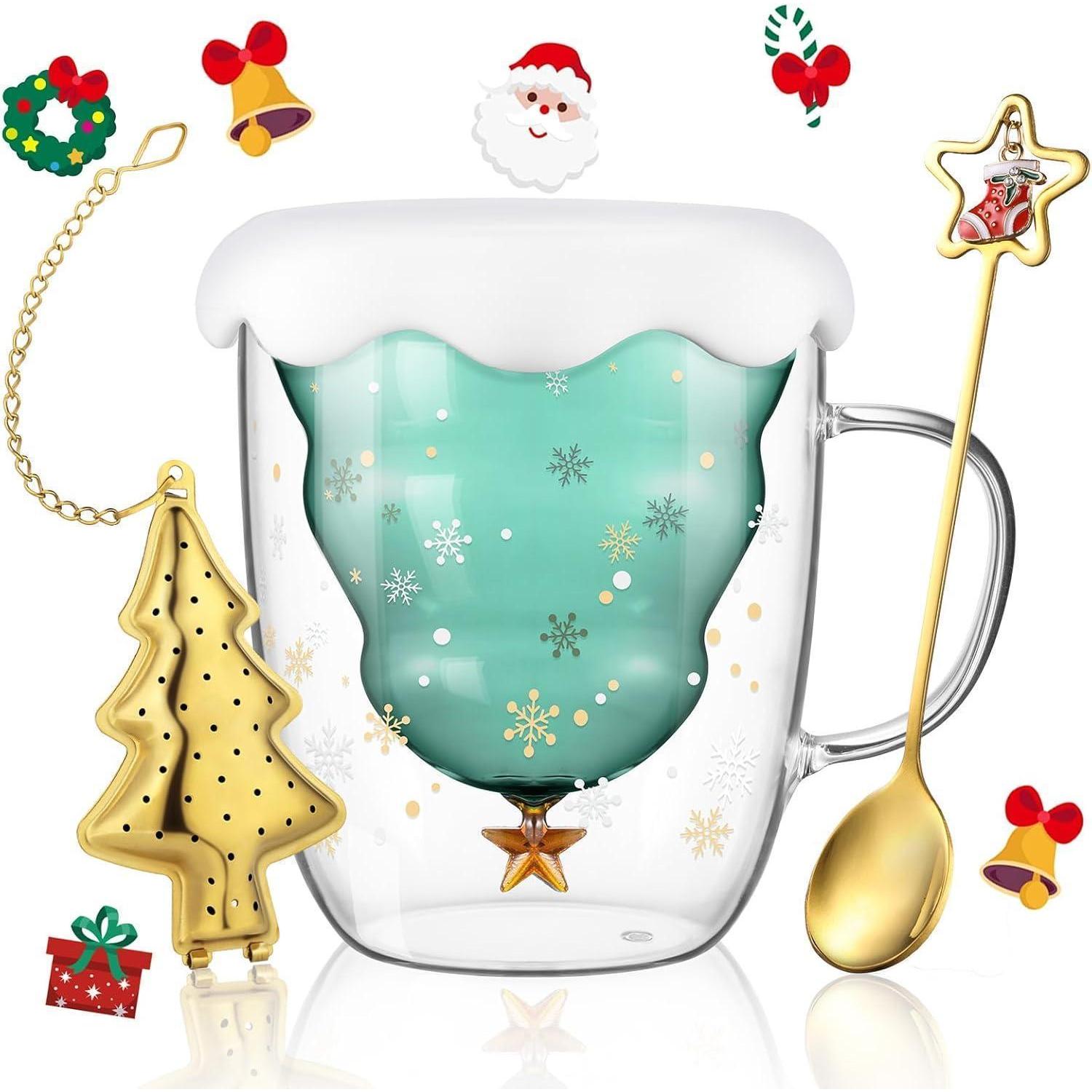 Glas Latte Macchiato 270ml Type 9-weihnachtsbaum Type 9-270ml1