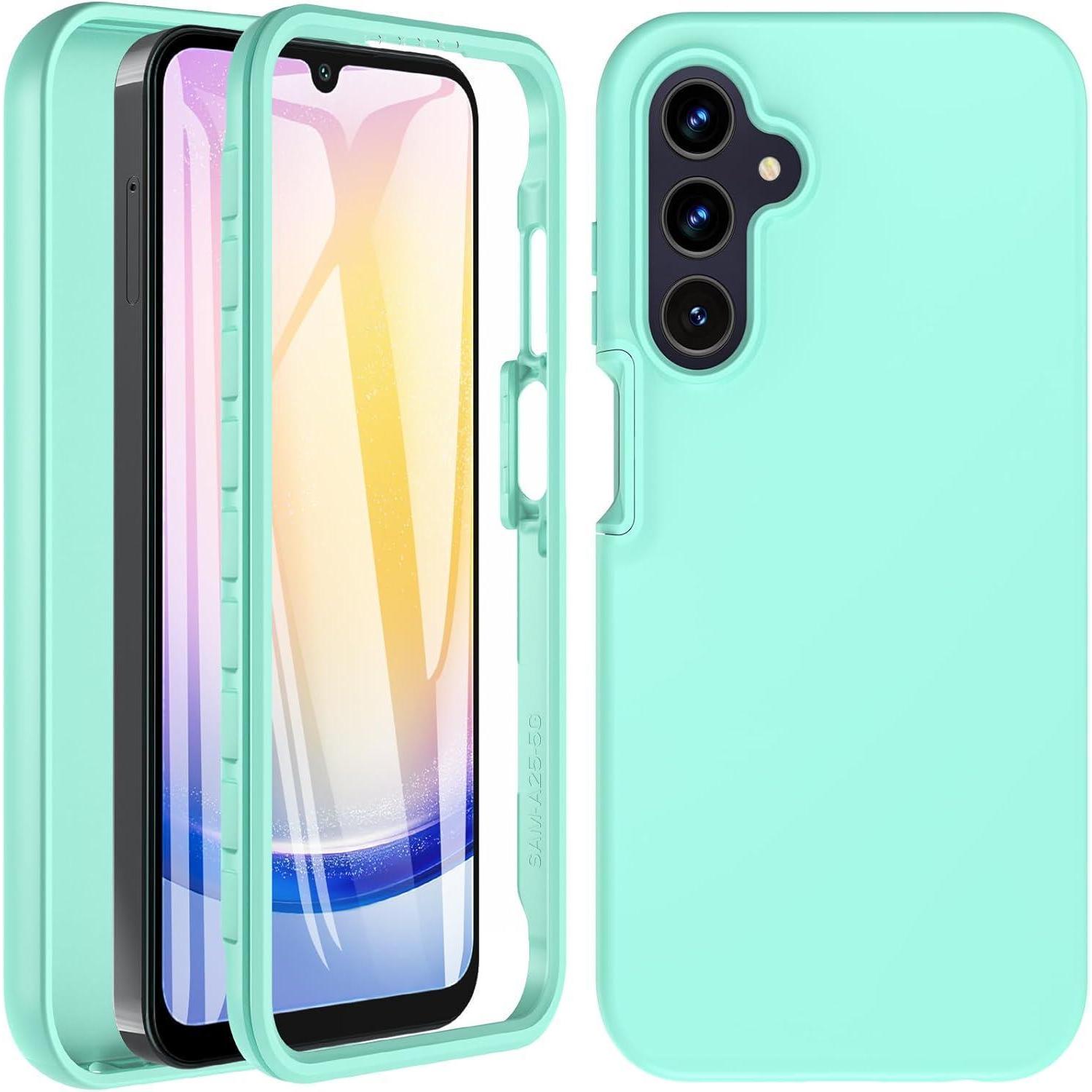 Handyhülle 360grad Stoßfest Rundumschutz Samsung A25 A25-grün