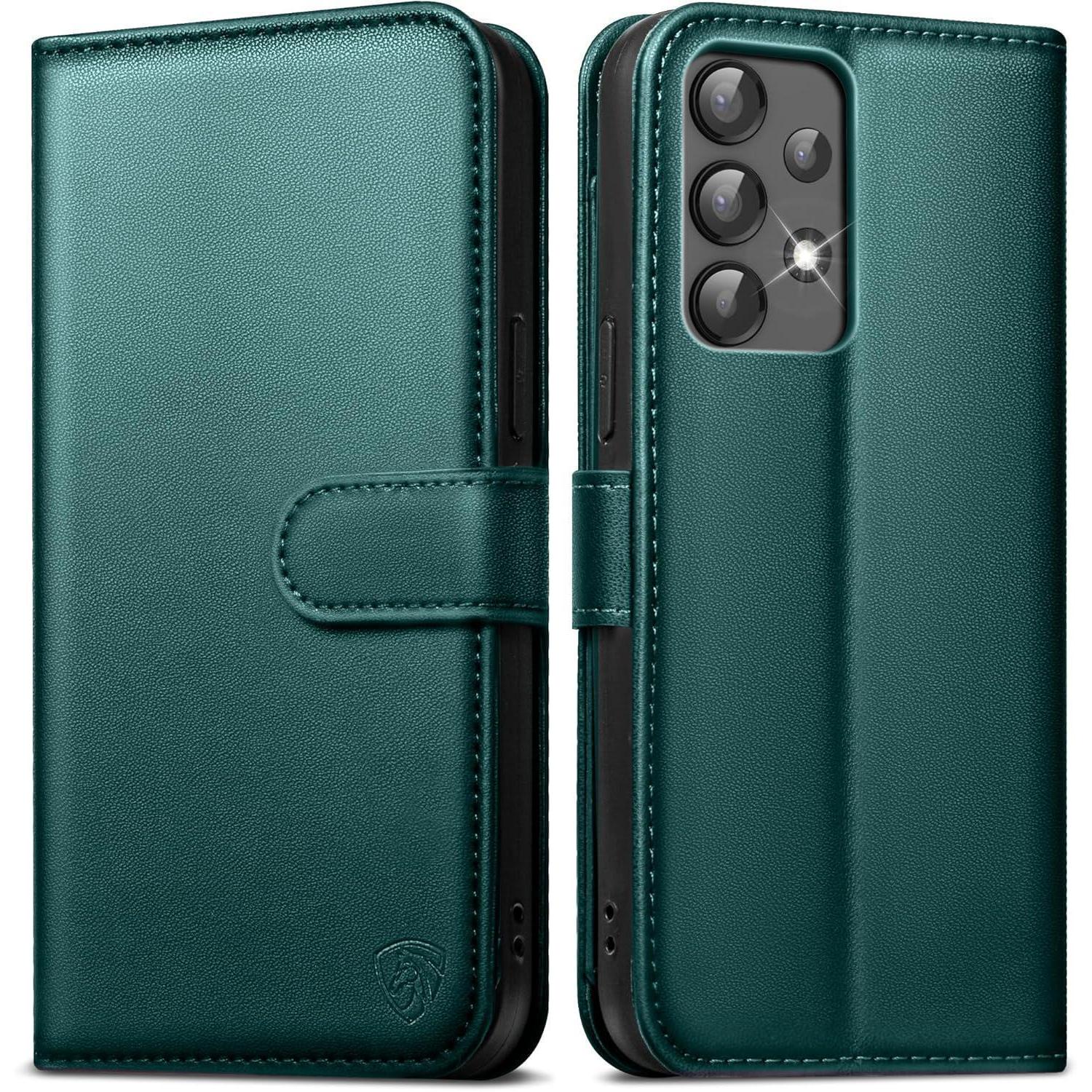 Handyhülle Galaxy A13 5g Wallet Leder Für Samsung Galaxy A13 Grün
