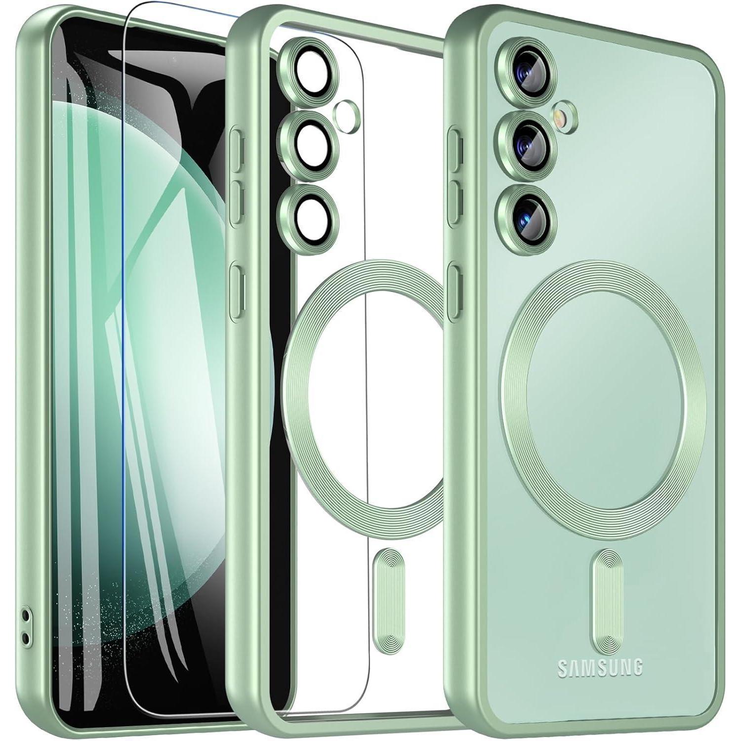 Handyhülle S23 Fe Stoßfest Kameraschutz Samsung S23fe S23fe Grün