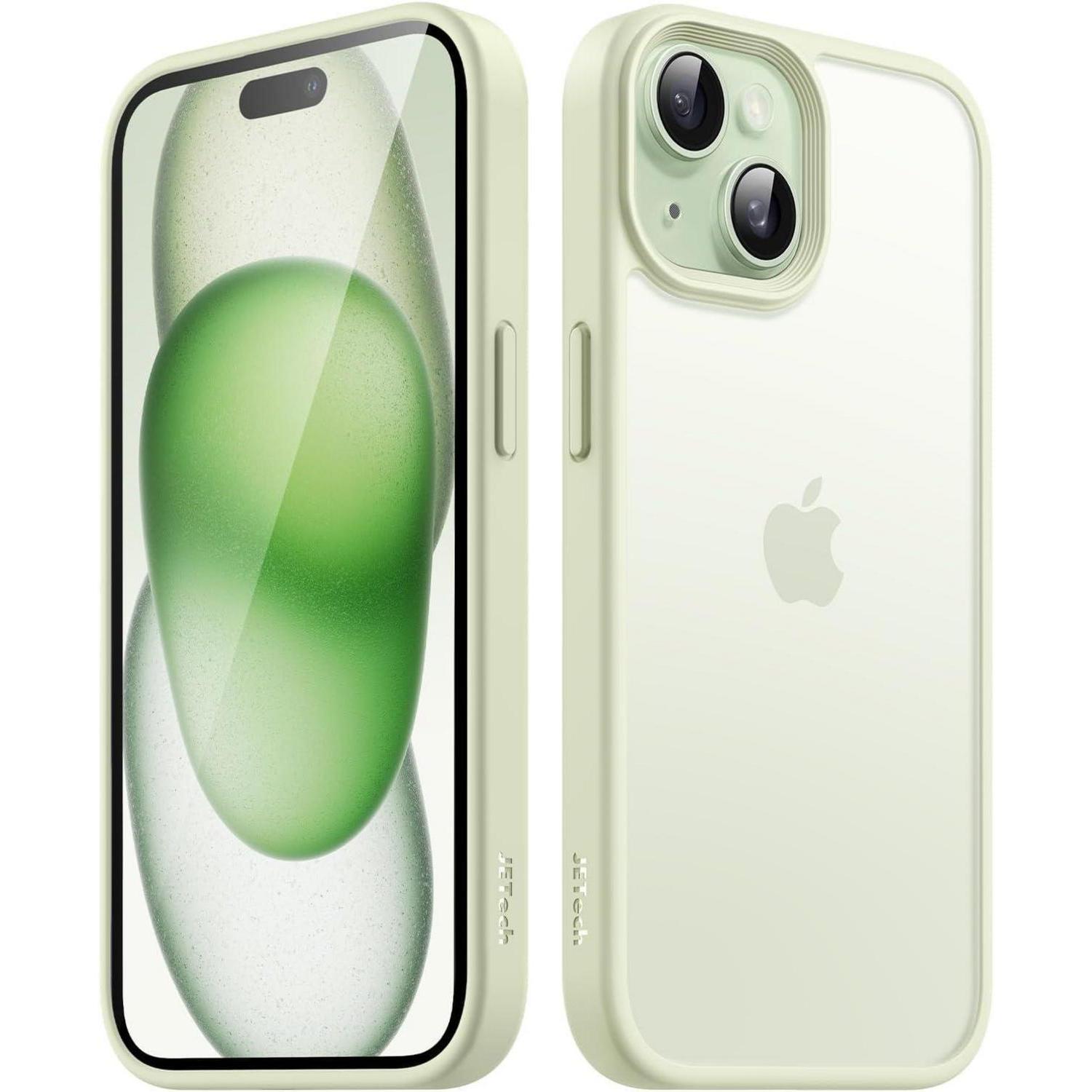 Handyhülle Iphone 15 Stoßfest Matt Antifingerabdruck Grün