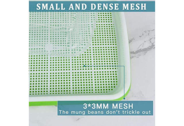 Keimschalen Sprossen Seed Sprouter Tray 32x26cm Deckel Große Samen Keimung