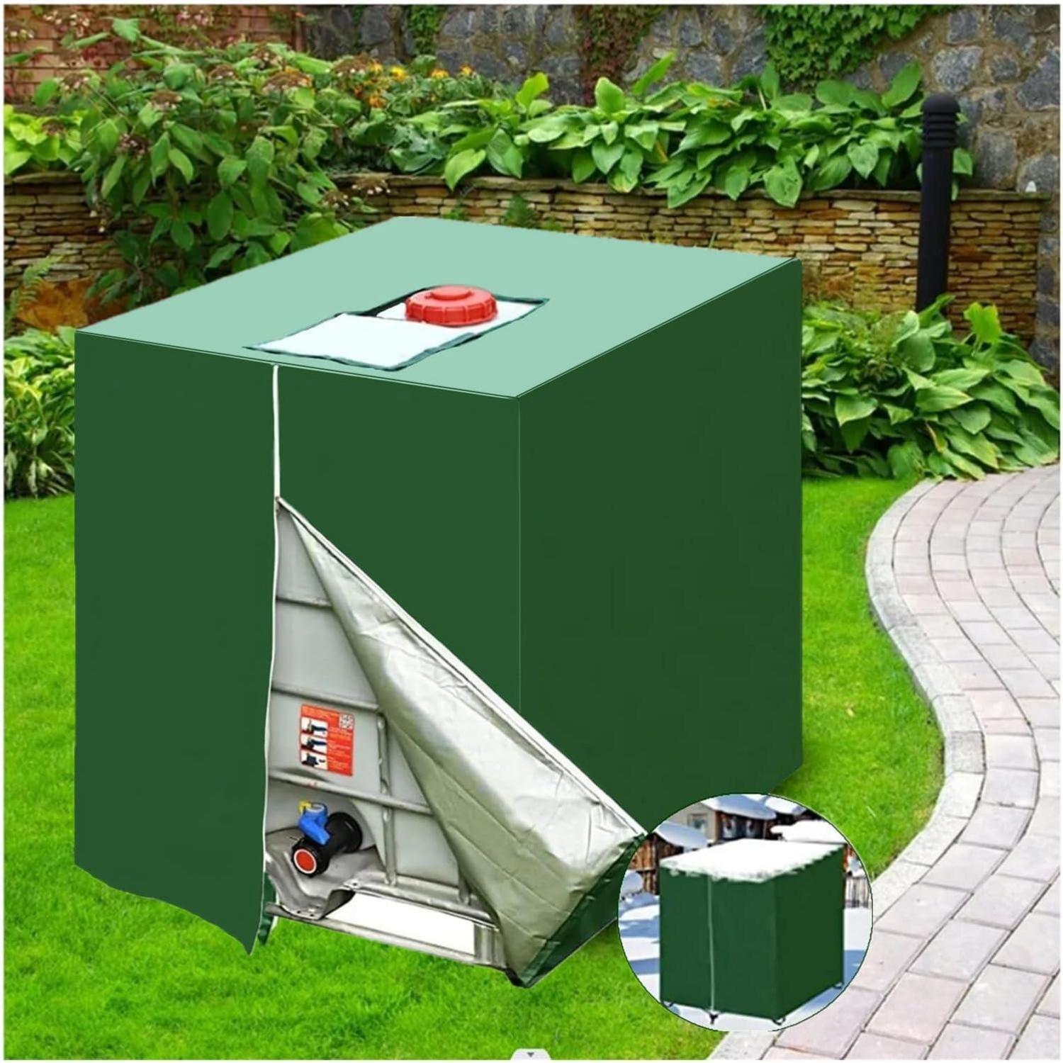 Ibc Tank Abdeckung 1000l Regenwassertank Schutzhülle Grün