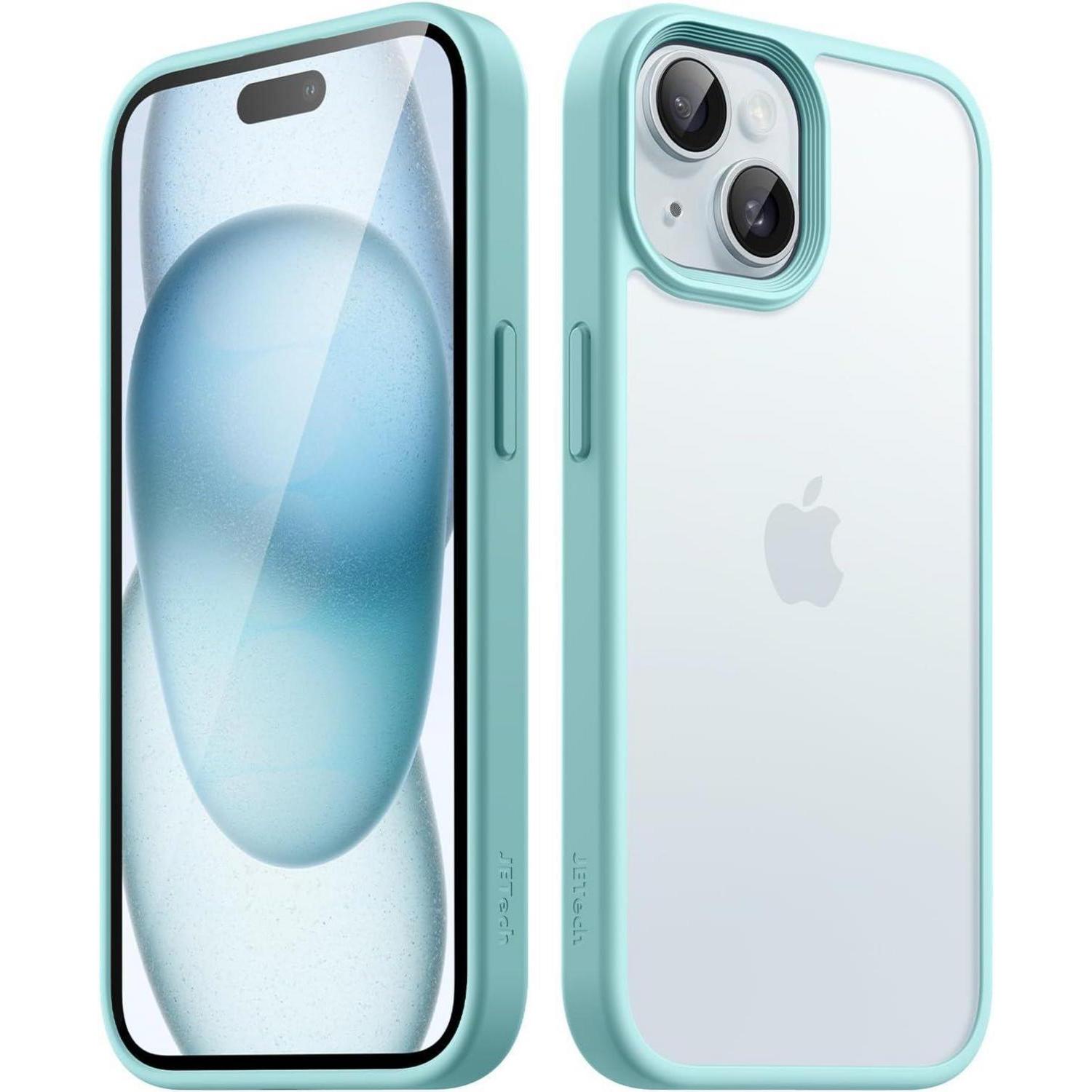 Handyhülle Iphone 15 Stoßfest Militärstandard Fallschutz Hellblau