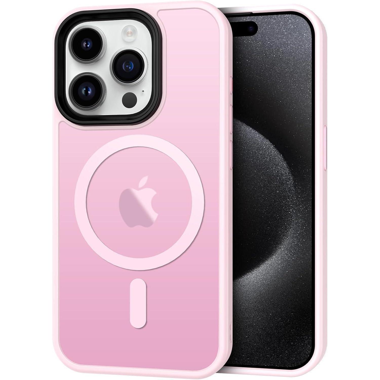 Hülle Iphone 15 Pro Max Kameraschutz Iphone 15 Pro Max Hell Rosa