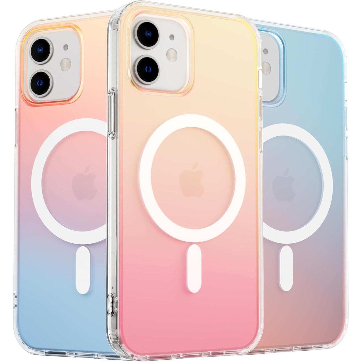 Ornarto Hue Iphone 16 Plus Hülle Magsafe Fluoreszierender Farbverlauf