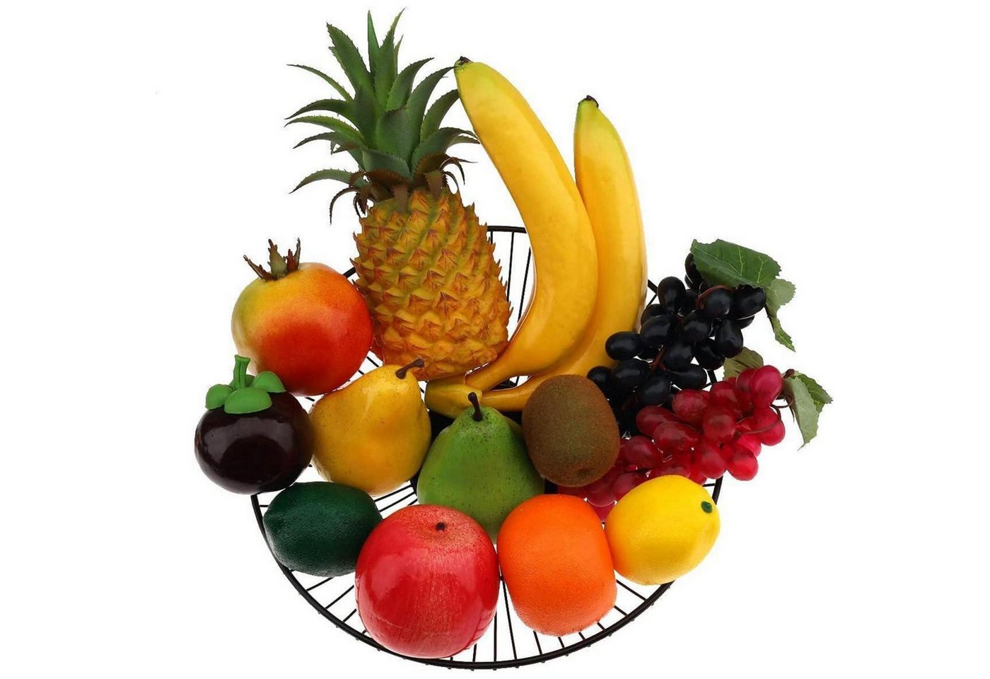 Künstliche Früchte 13 Apfel Banane Traube Zitrone Orange D Bild 5