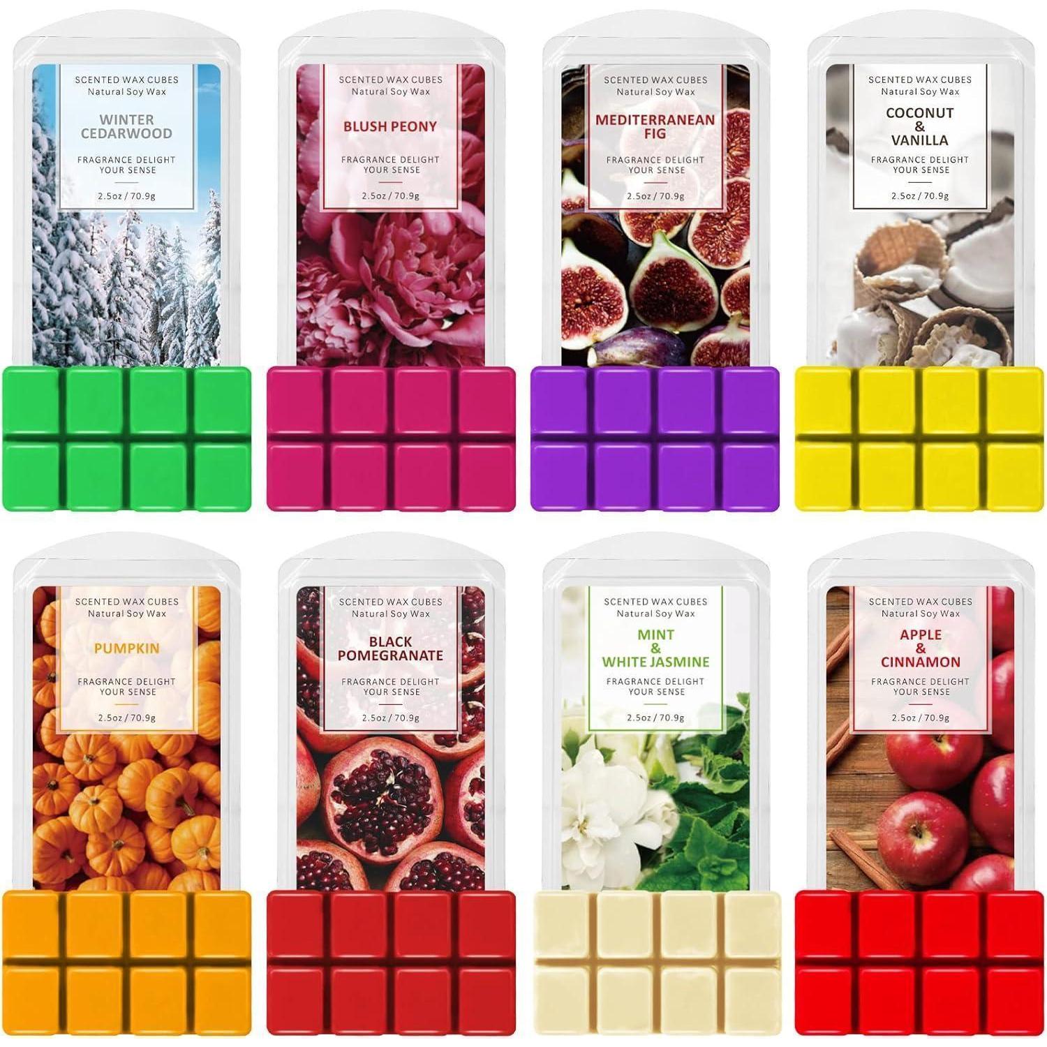 Duftwachswürfel Törtchen Sojawachs Wax Melts Raumdüfte 8er Pack 70,9g Apfel Zimt
