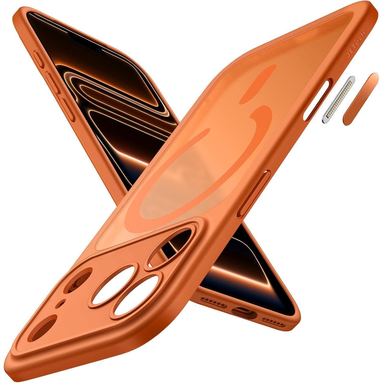 Handyhülle Iphone 17 Pro Max Magsafe Stoßfest Kamerabutton Orange