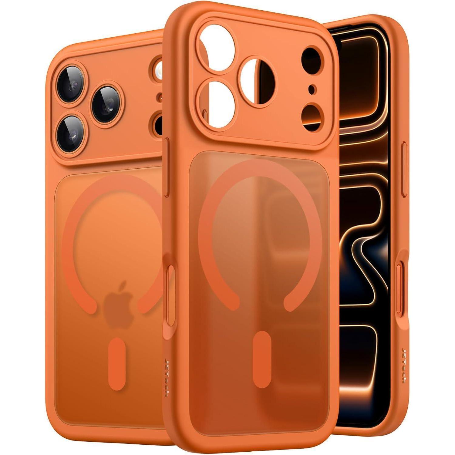 Handyhülle Iphone 17 Pro Magsafe Kameraschutz Stoßfest Dünn Orange