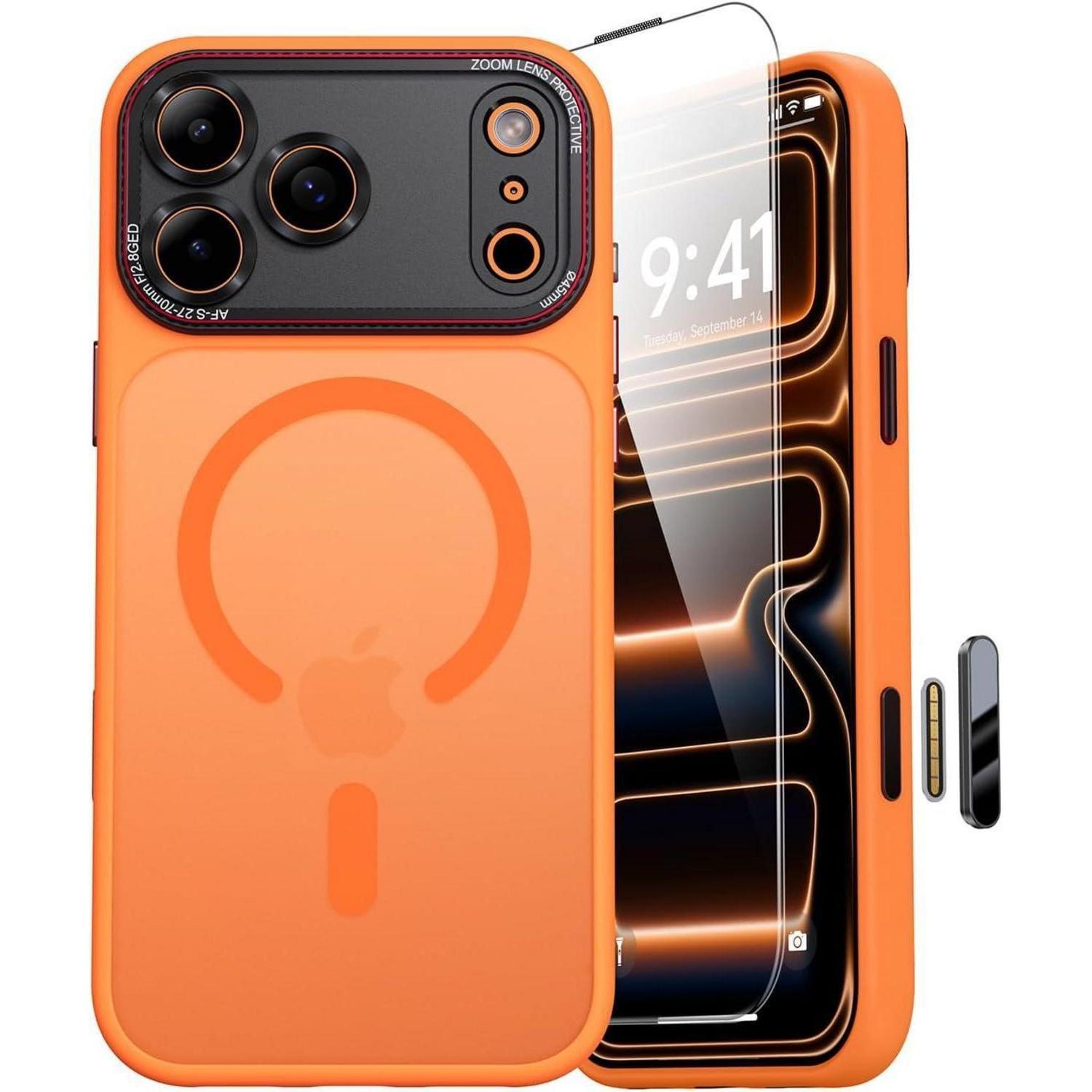 Handyhülle Iphone 17 Pro Magsafe Kameraschutz Iphone 17 Pro Orange