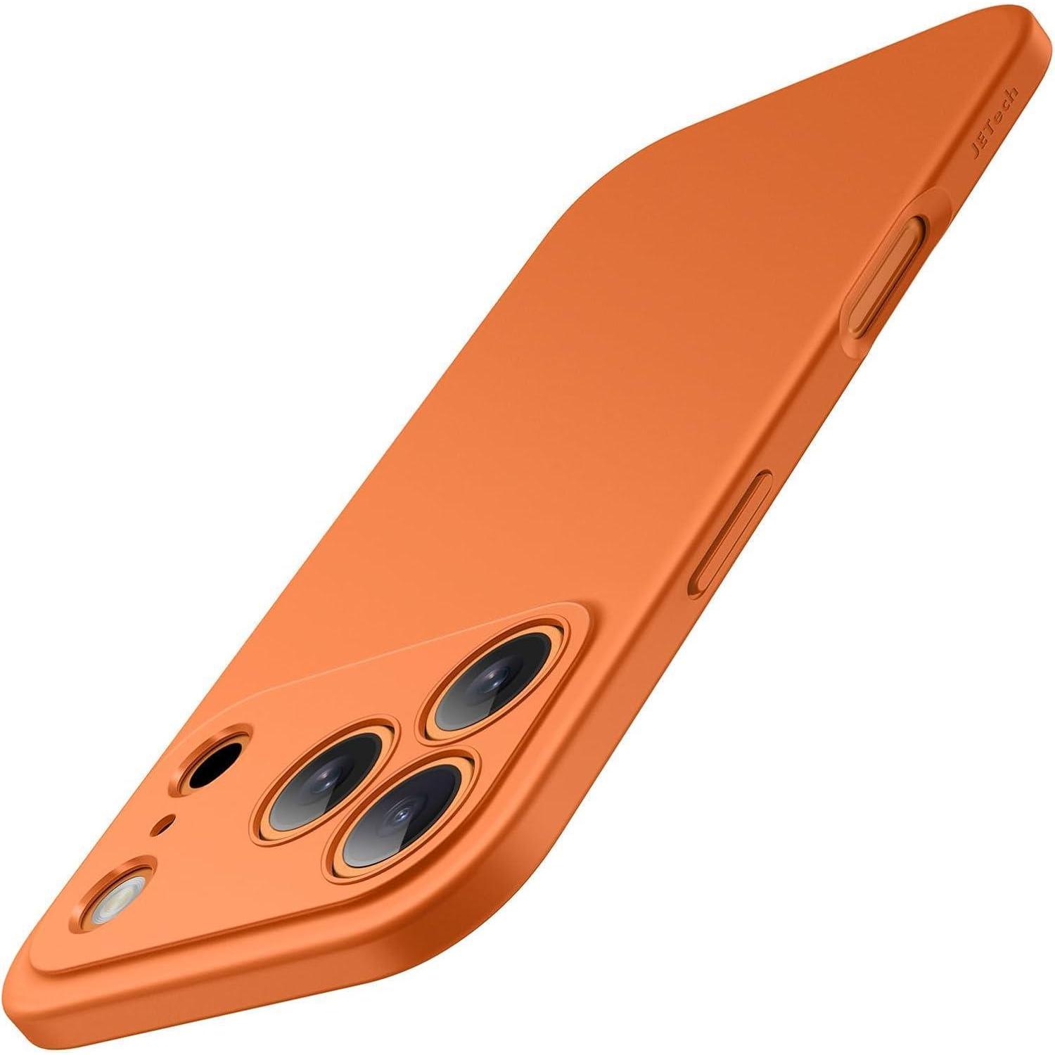 Schutzhülle Iphone 17 Pro Tpu Kameraschutz Stoßfest Matt Orange