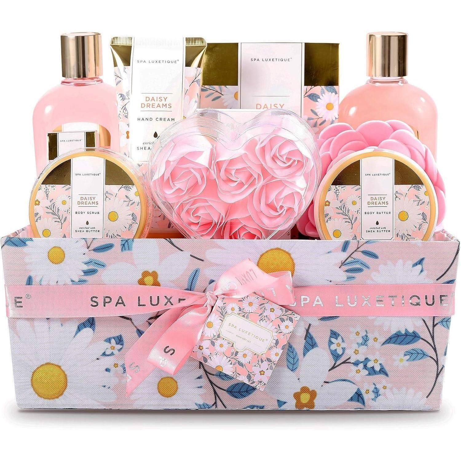 Geschenkset Bad Damen Spa 12teilig Duft Wellness Gänseblümchen