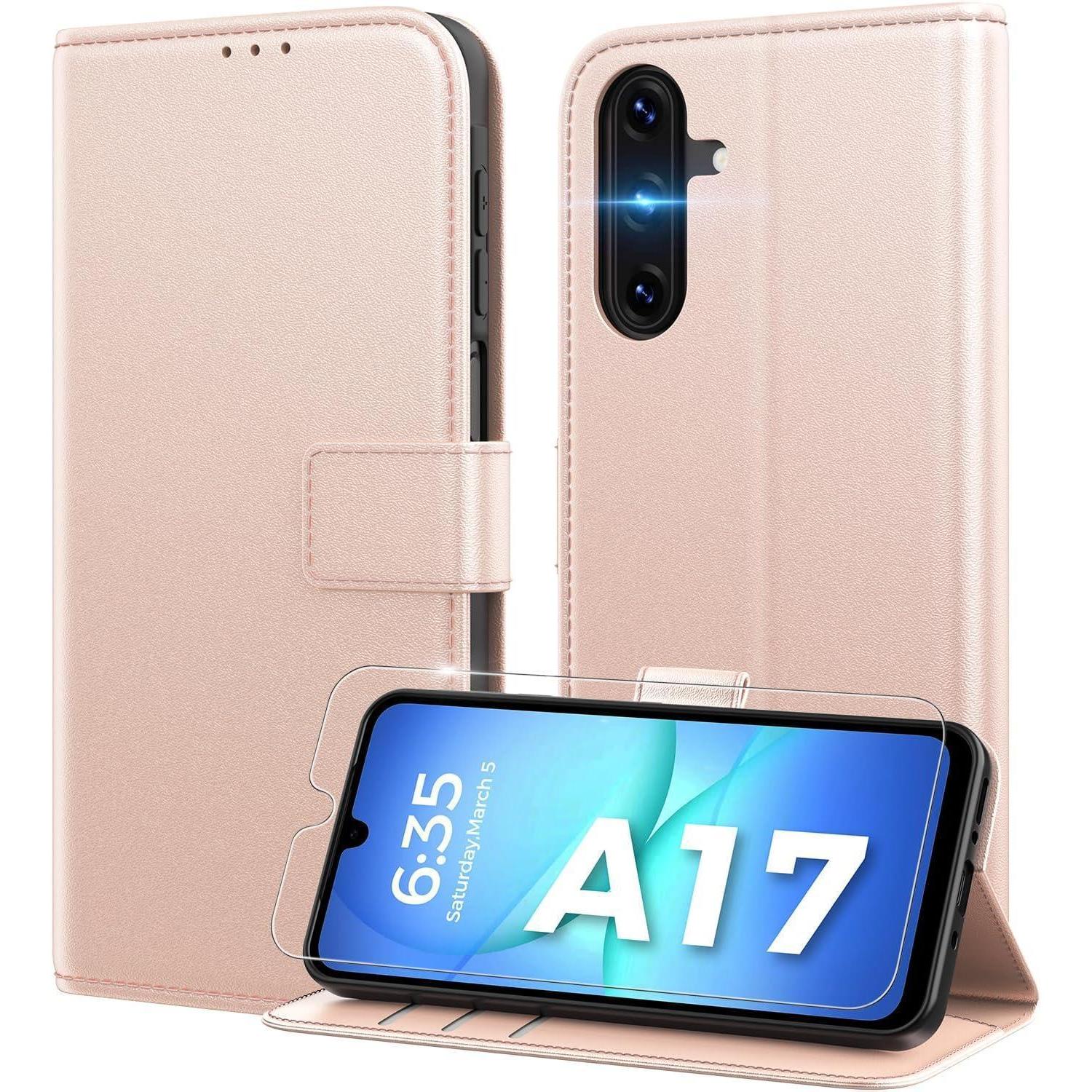 Handyhülle Galaxy A17 5g Kartenfach Rfid Samsung Galaxy A17 Rosa