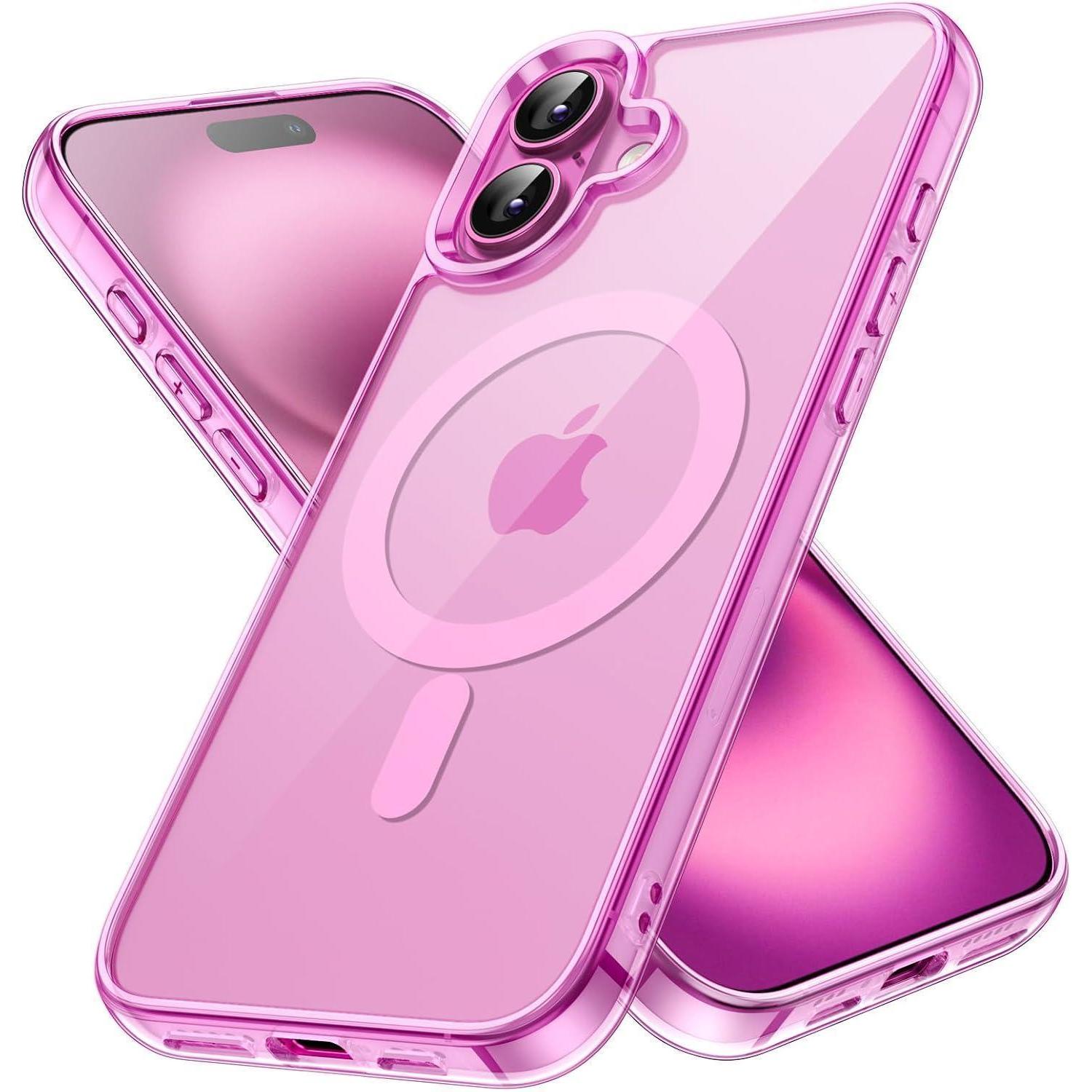 Handyhülle Magsafe Magnetisch Iphone 16 Stoßfest Rosa