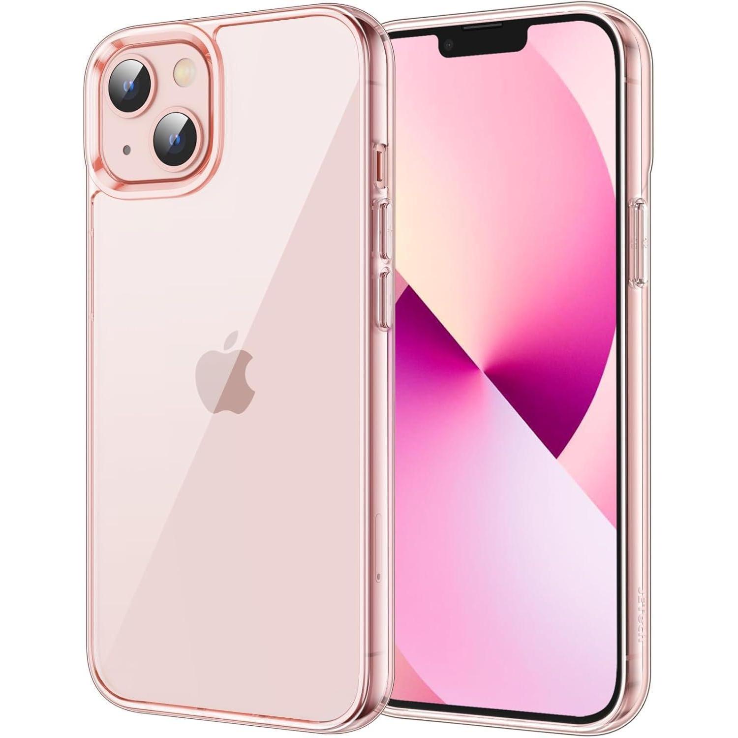 Handyhülle Iphone13 Rückseite Stoßstange Vergilbung Rosa