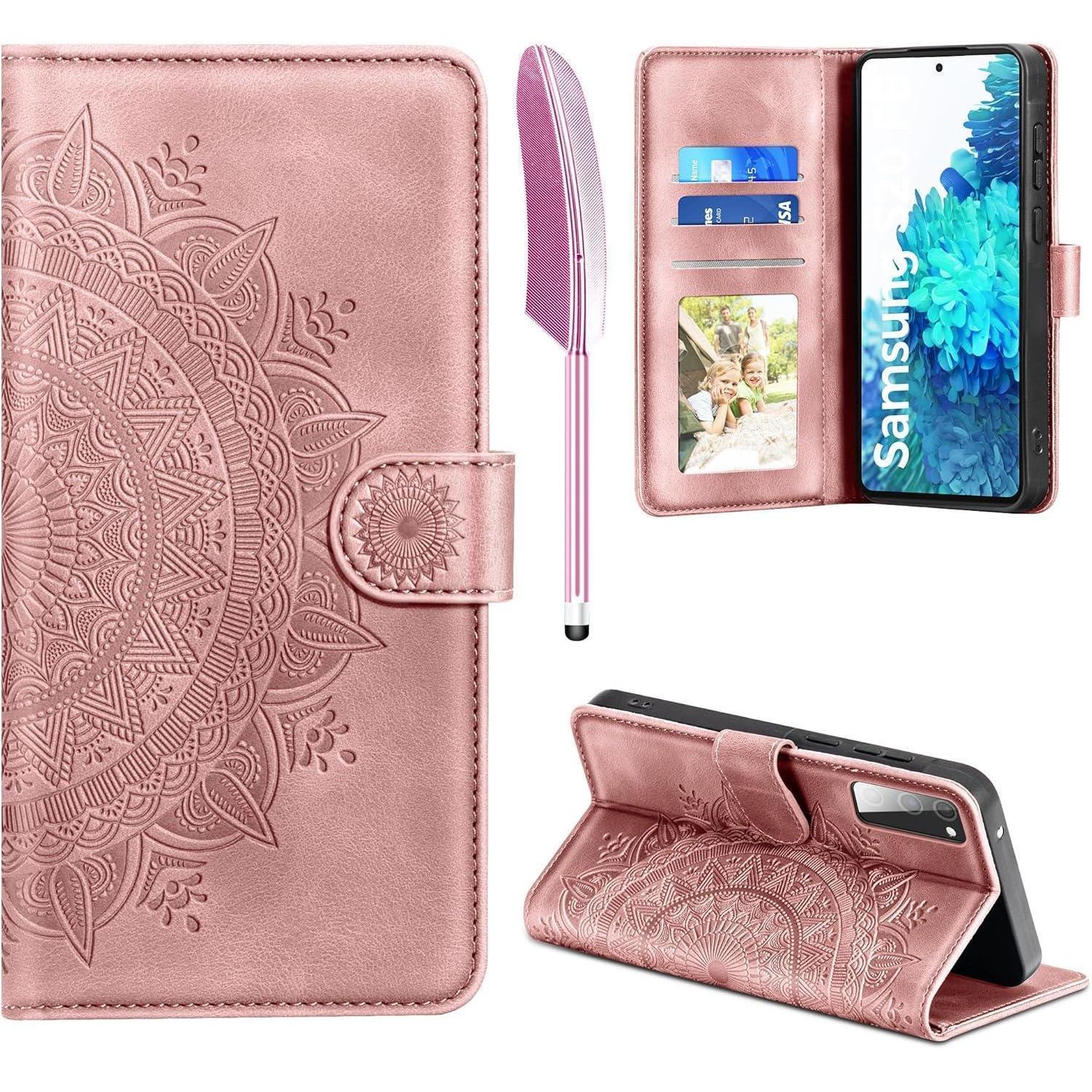 Samsung Galaxy S20 Fe Hülle - Flip Wallet Leder Case Mit Kartenfach