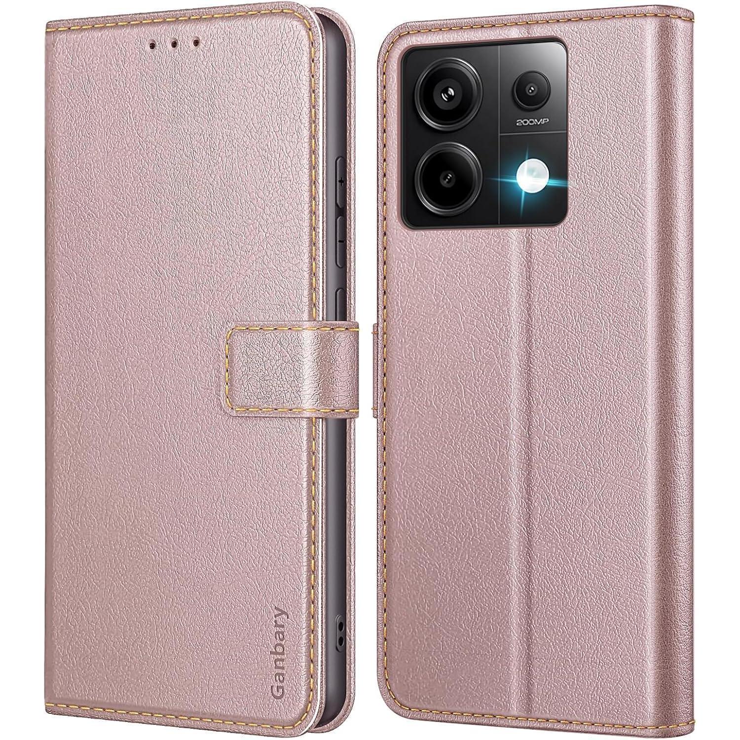 Handyhülle Klapphülle Standfunktion Redmi Note 13 Pro 5g Ros&xe9gold
