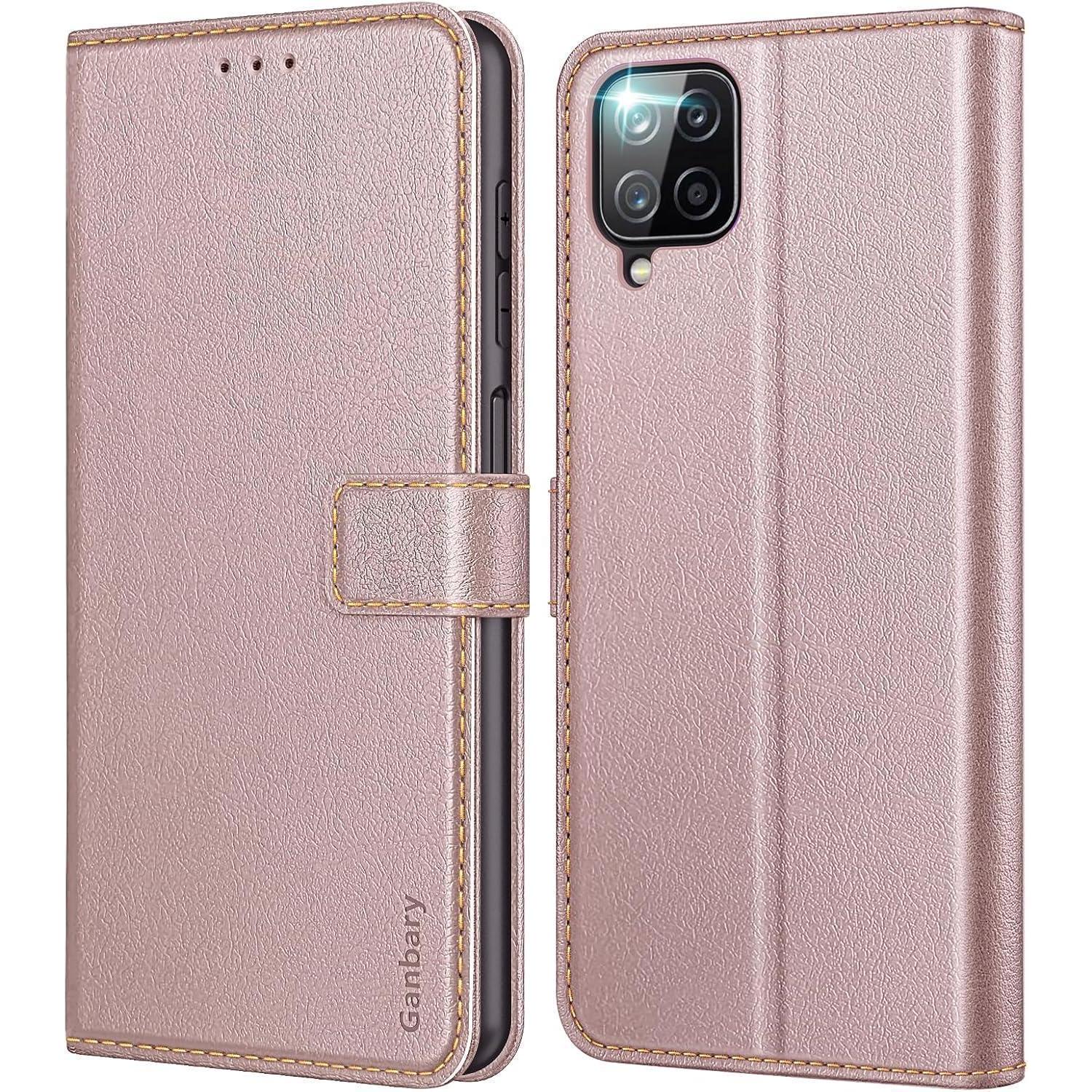 Samsung Galaxy A12/m12 Handyhülle Leder Klapphülle Kartenschlitze