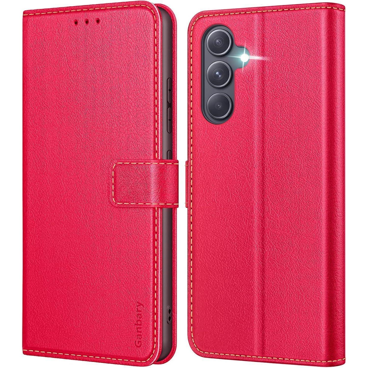 Premium Leder Klapphülle Für Samsung Galaxy A54