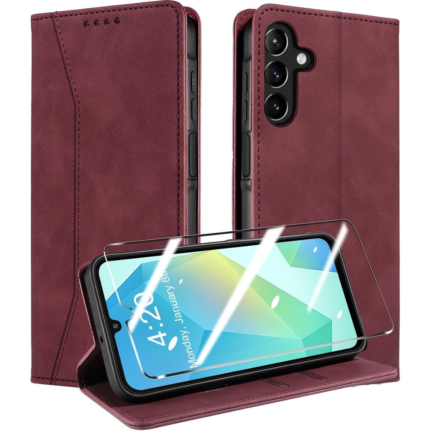 Handyhülle Weinrot-a16 A26 Samsung Galaxy A16 4g A16 5g A26 5g