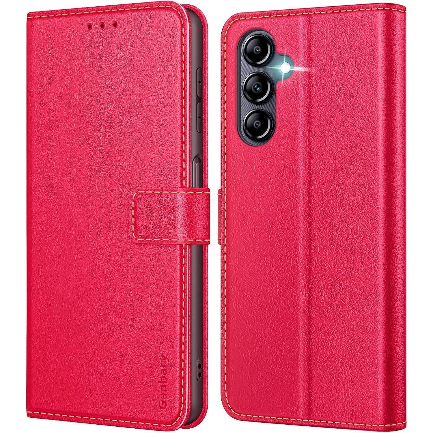 Handyhülle Samsung Galaxy A14 4g 5g Leder Klapphülle Kartenschlitzen