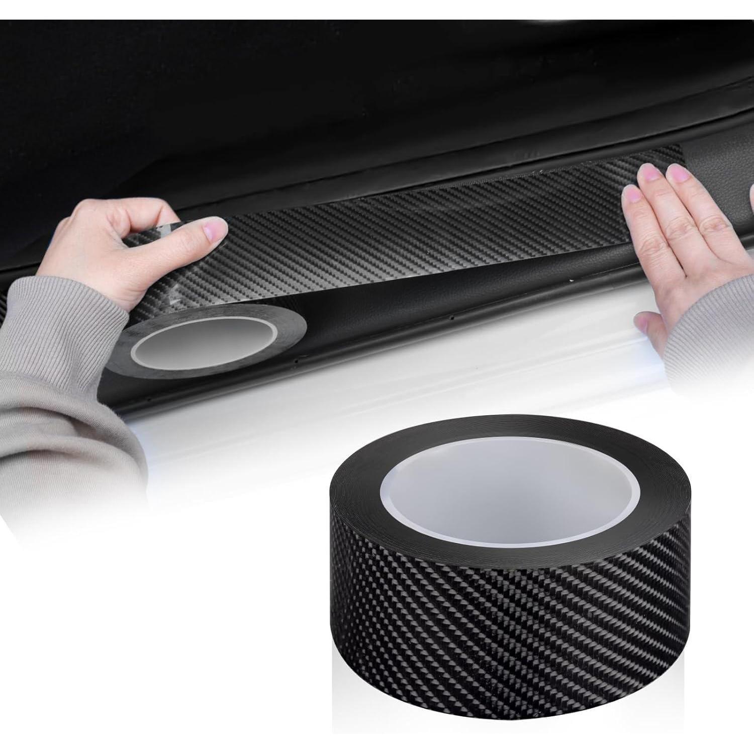 Einstiegsleisten Schutz Carbon Aufkleber 5cm X 10m（1 Stück）