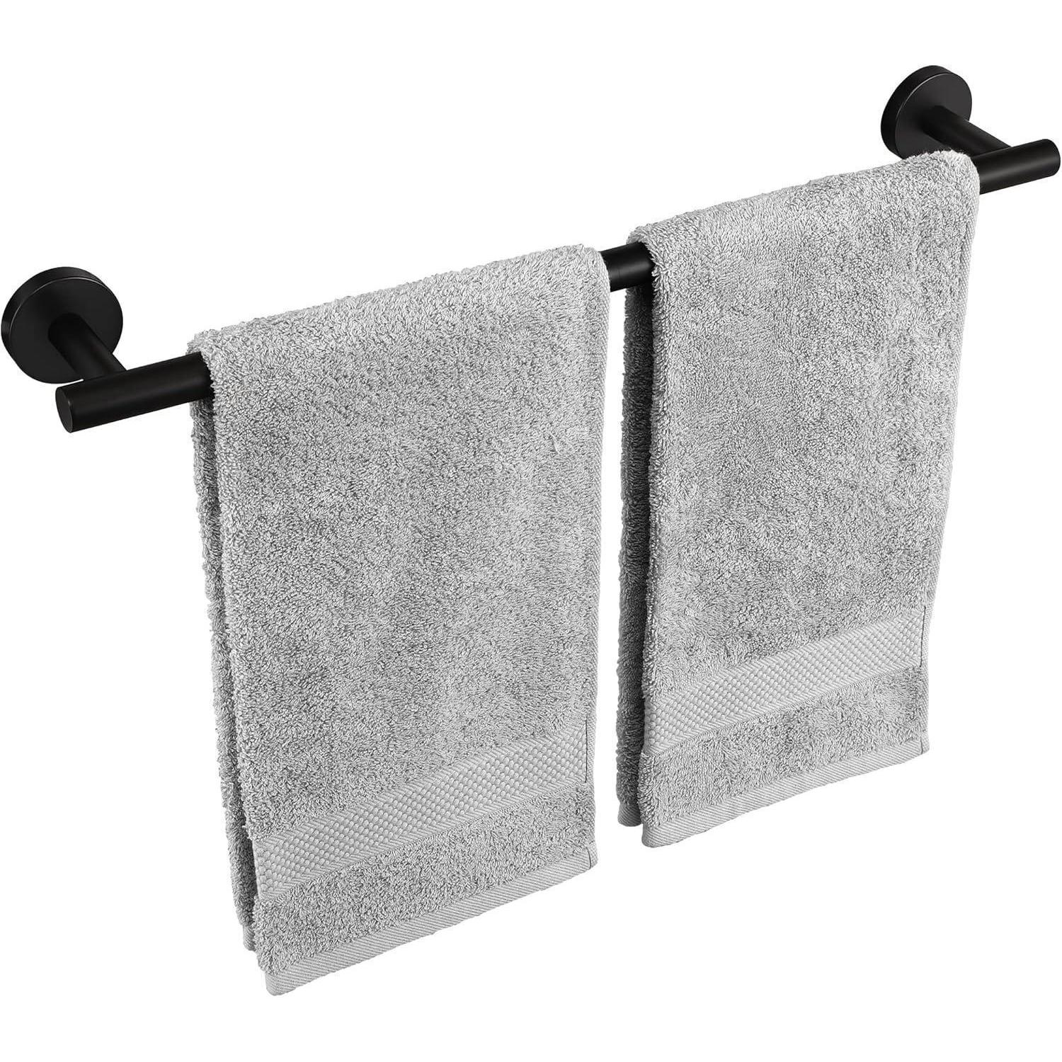 Handtuchhalter Edelstahl Sus304 Wandmontage Schwarz 50 Cm Schwarz