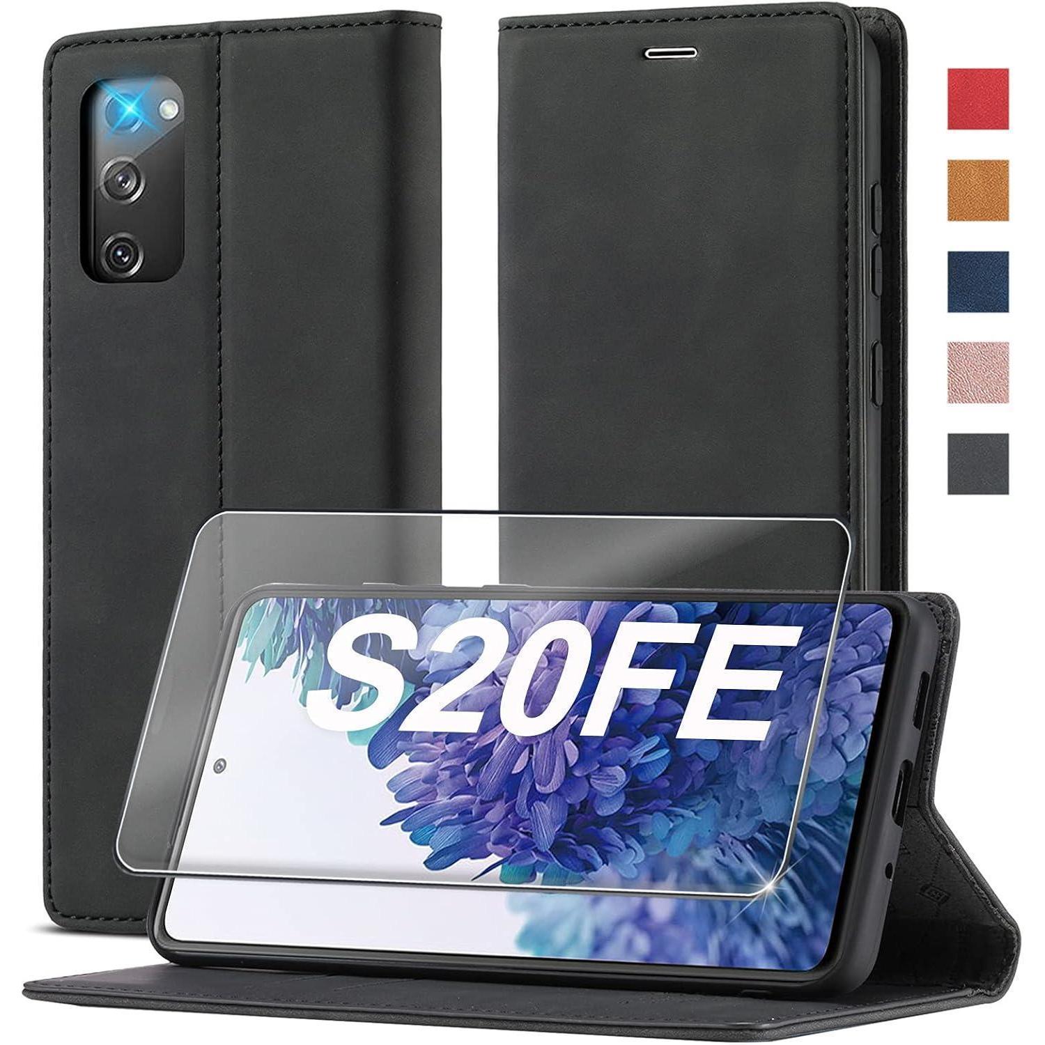 2023 Upgraded S20 Fe Handyhülle Samsung Galaxy S20 Fe Hülle Leder Standfunktion