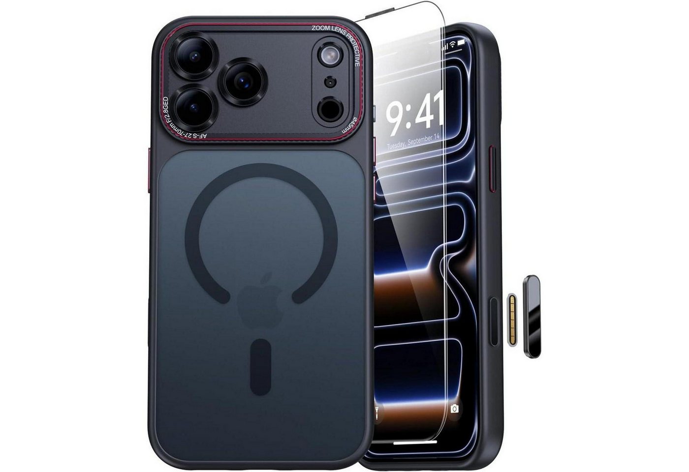 Handyhülle 17 Pro Max Magsafe Kameraschutz Iphone 17 Pro Max Schwarz
