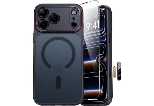 Handyhülle 17 Pro Max Magsafe Kameraschutz Iphone 17 Pro Max Schwarz