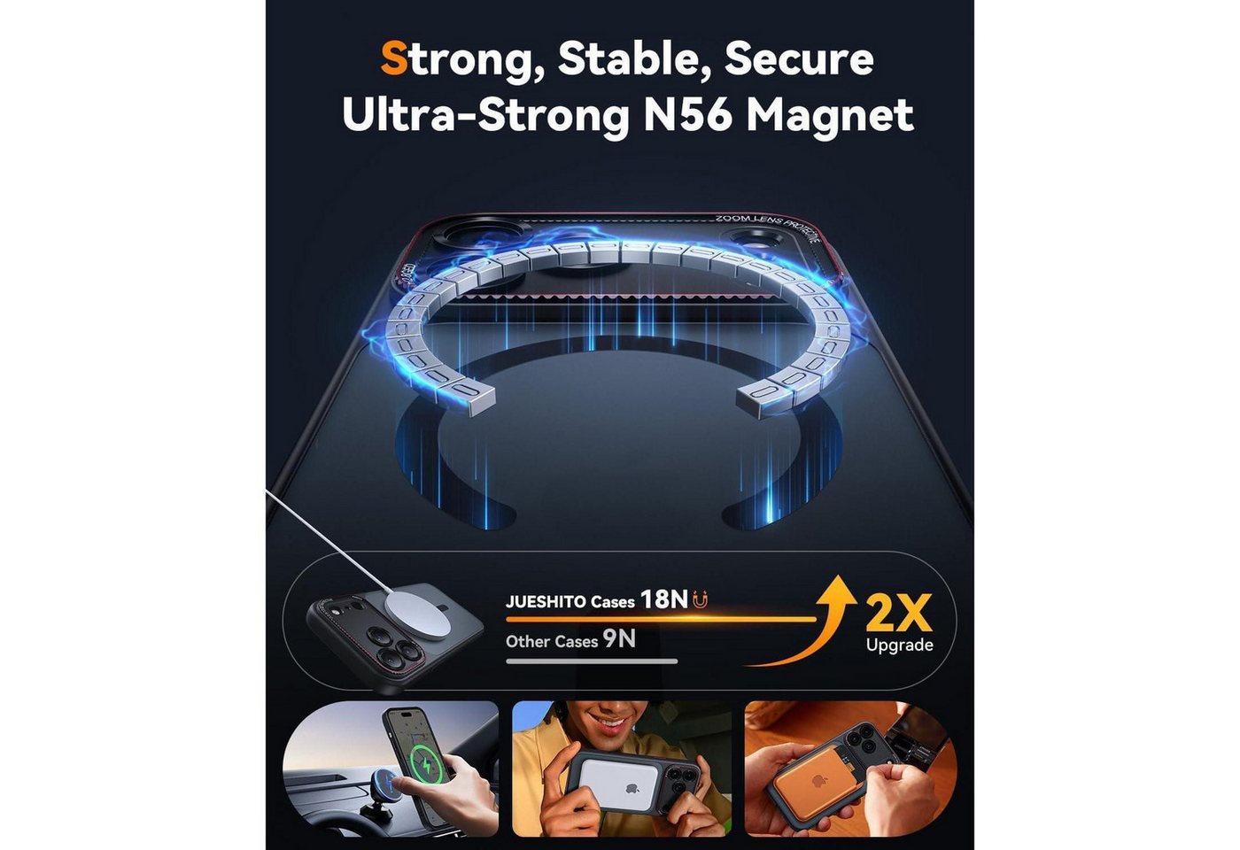 Handyhülle 17 Pro Max Magsafe Kameraschutz Iphone 17 Pro Max Schwarz Bild 3