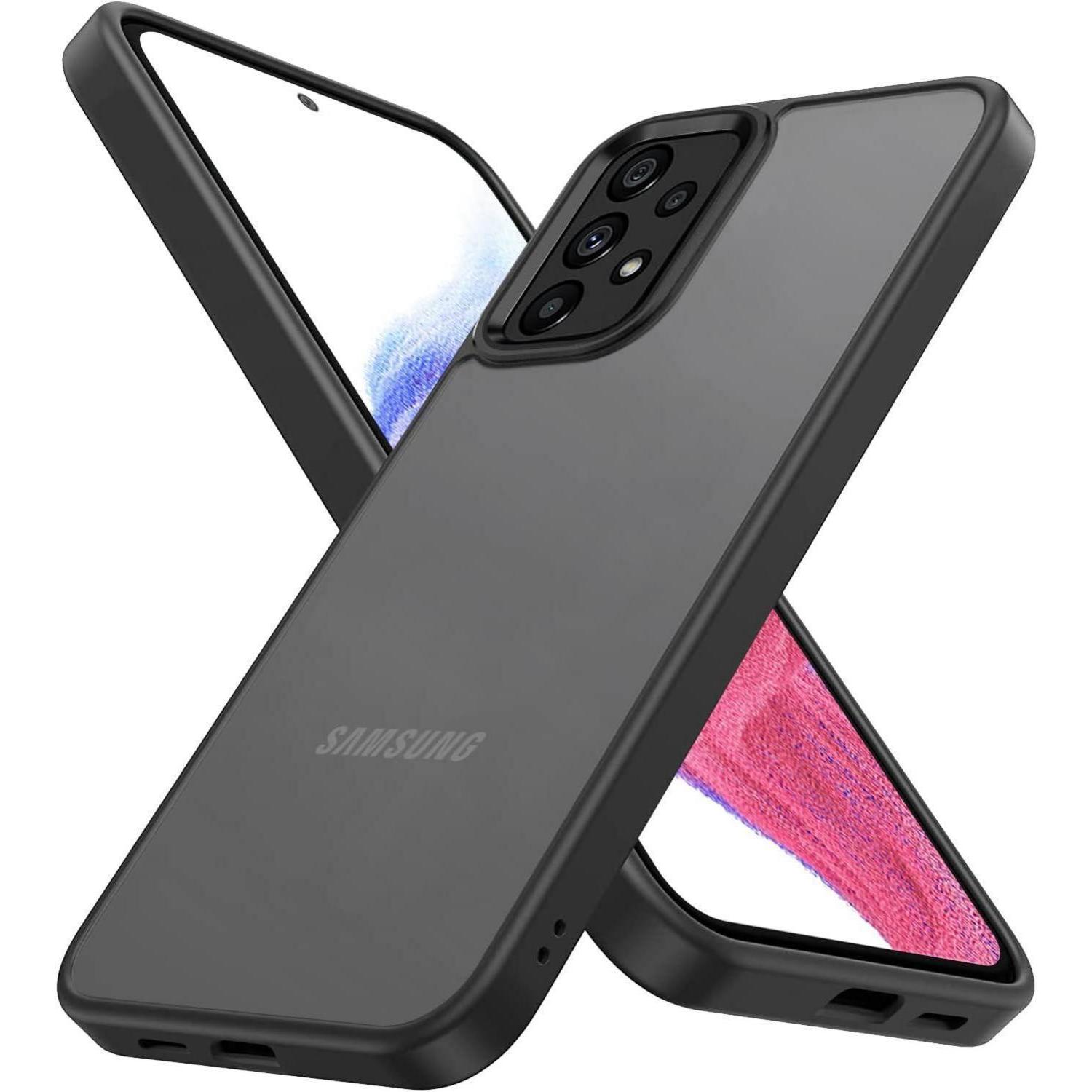 Handyhülle A52 A52s Matt Transluzent Samsung Galaxy A52 Schwarz