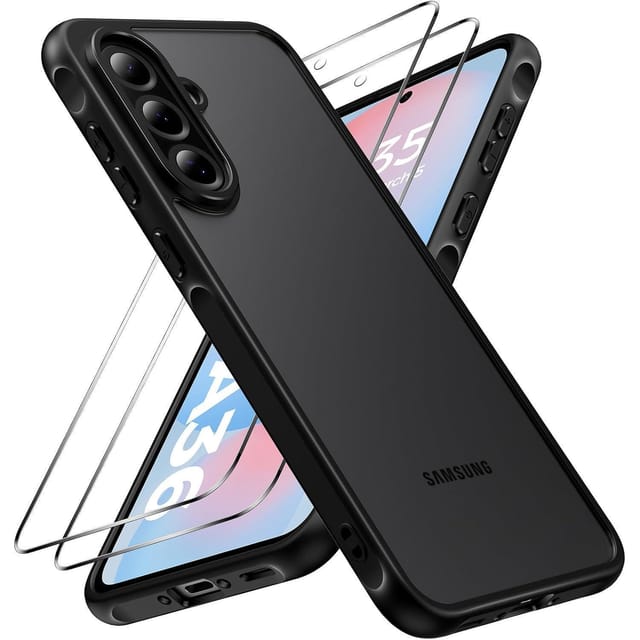 Handyhülle A36 5g Panzerglas 3er Stoßfest Samsung Galaxy A36 Schwarz