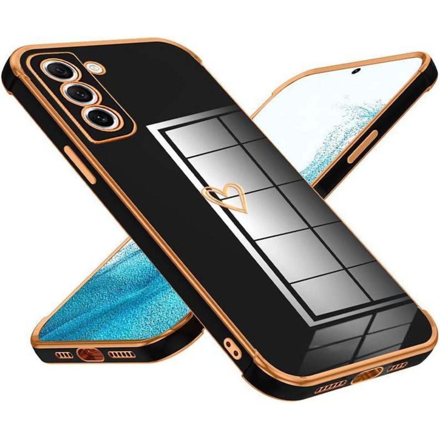 Handyhülle Galaxy S22 Tpu Herz Muster Samsung Galaxy S22 Schwarz