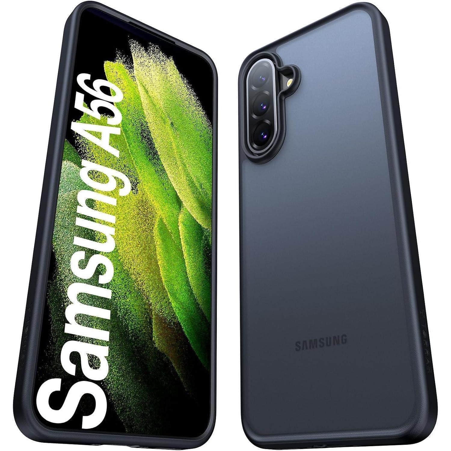 Handyhülle Militärschutz 360 Airbags Samsung Galaxy A56 Schwarz