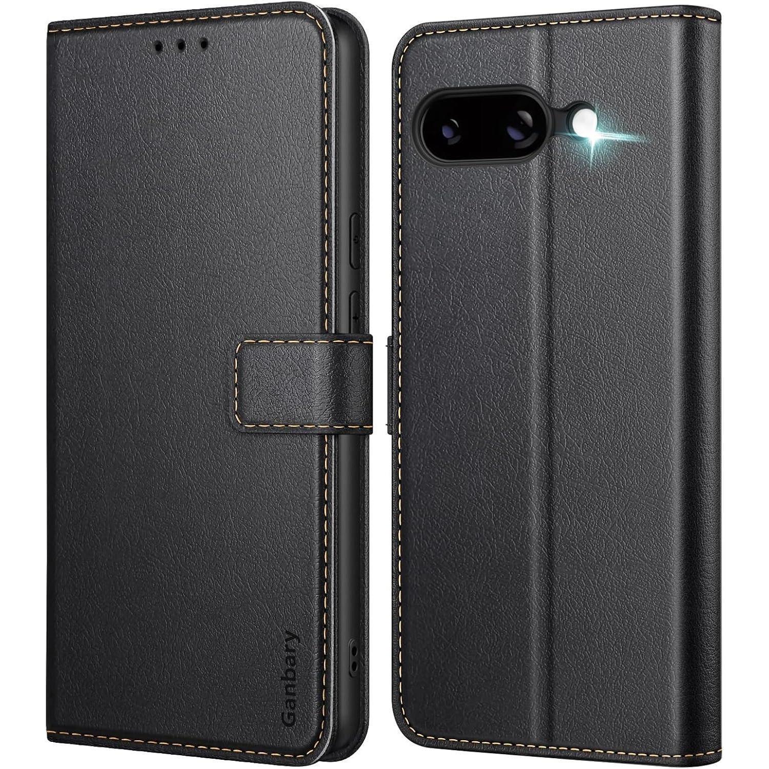 Handyhülle Pixel 9a 5g Klapphülle Kartenfach Google Pixel 9a Schwarz