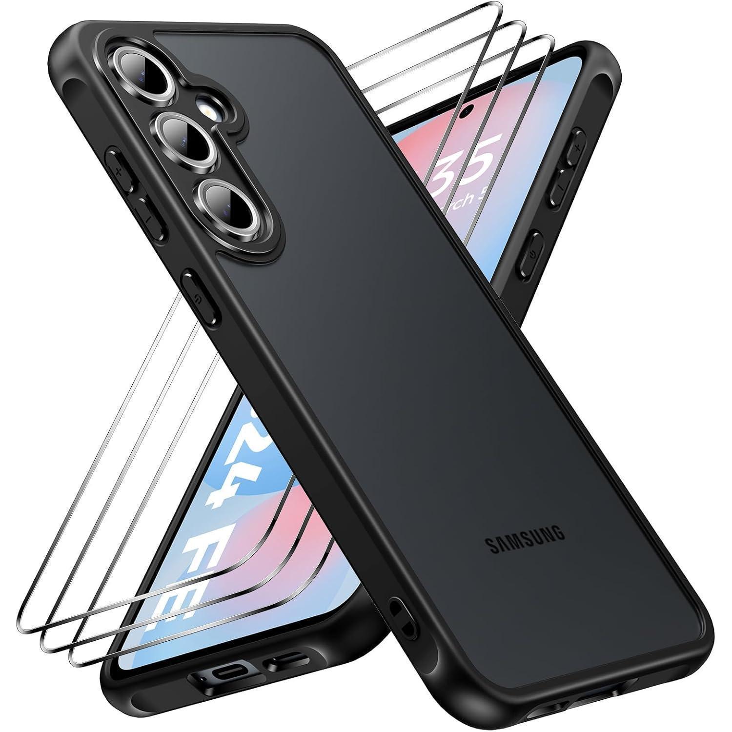 Handyhülle S25 Fe 5g Stoßfest Samsung Galaxy S25 Fe Schwarz