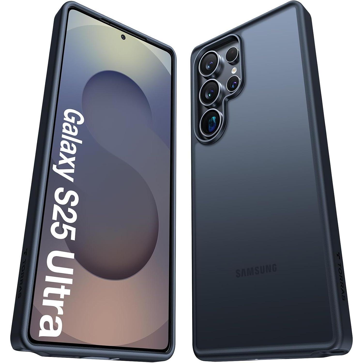 Handyhülle S25 Ultra Militärschutz Samsung Galaxy S25 Ultra Schwarz
