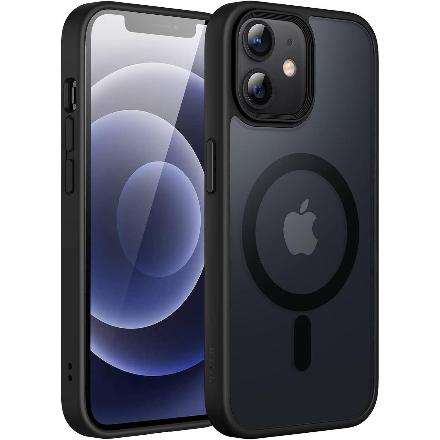 Handyhülle Iphone 12 12pro Magsafe Stoßfest Dünn Schwarz
