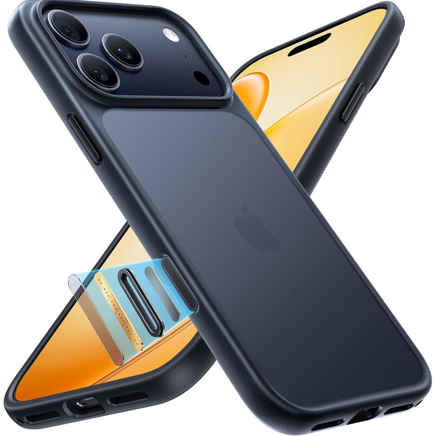 Handyhülle Iphone 17 Pro Max Stoßfest Iphone 17 Pro Max Schwarz