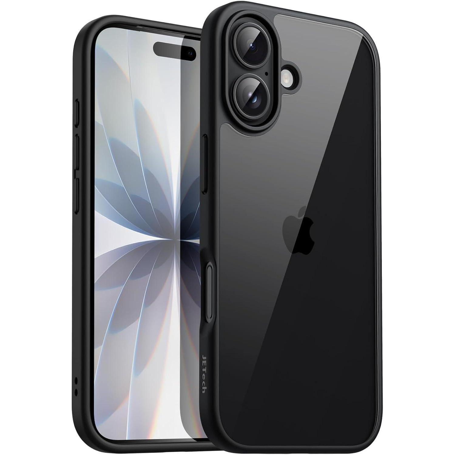 Handyhülle Iphone 17 Stoßfest Tpu Transparent Antikratzer Schwarz