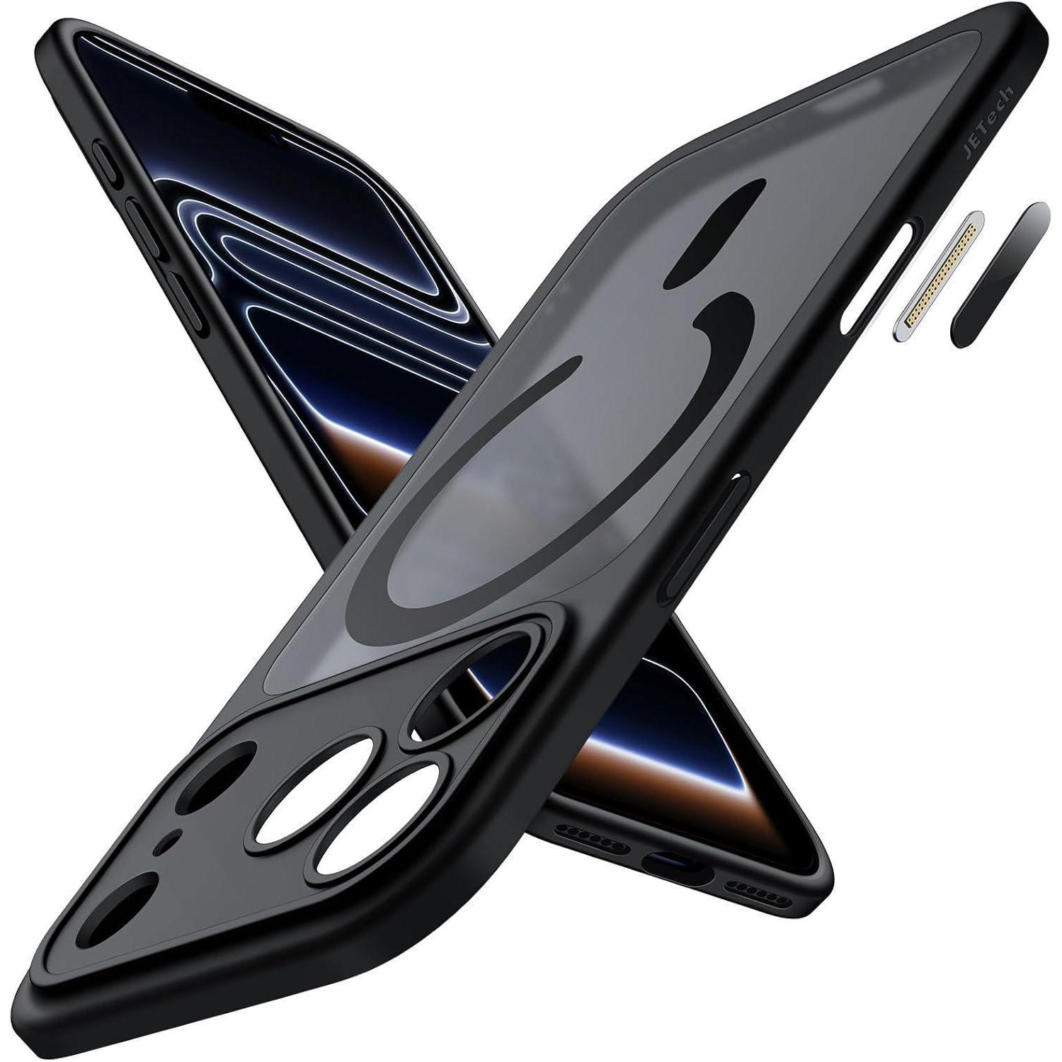 Handyhülle Iphone17promax Magsafe Stoßfest Kamerabutton Schwarz