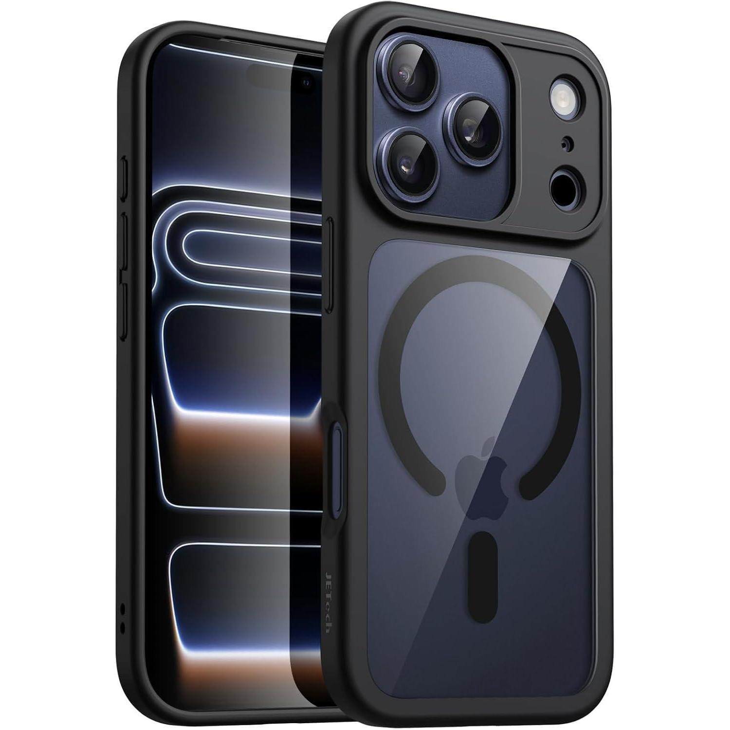 Handyhülle Iphone17pro Magsafe Stoßfest Tpu Antikratzer Schwarz