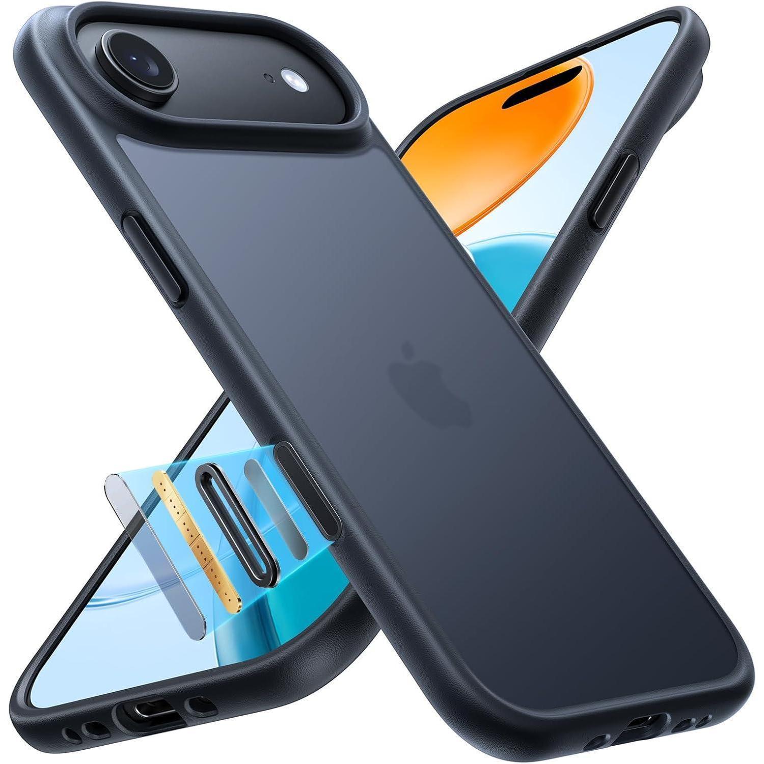 Hülle Militärschutz Kameraknopf Stoßfest Iphone 17 Air Schwarz