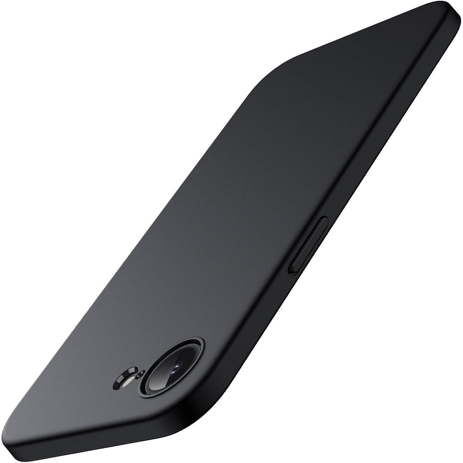Hülle Dünn Tpu Stoßfest Kameraschutz Matt Finish Iphone 16e Schwarz