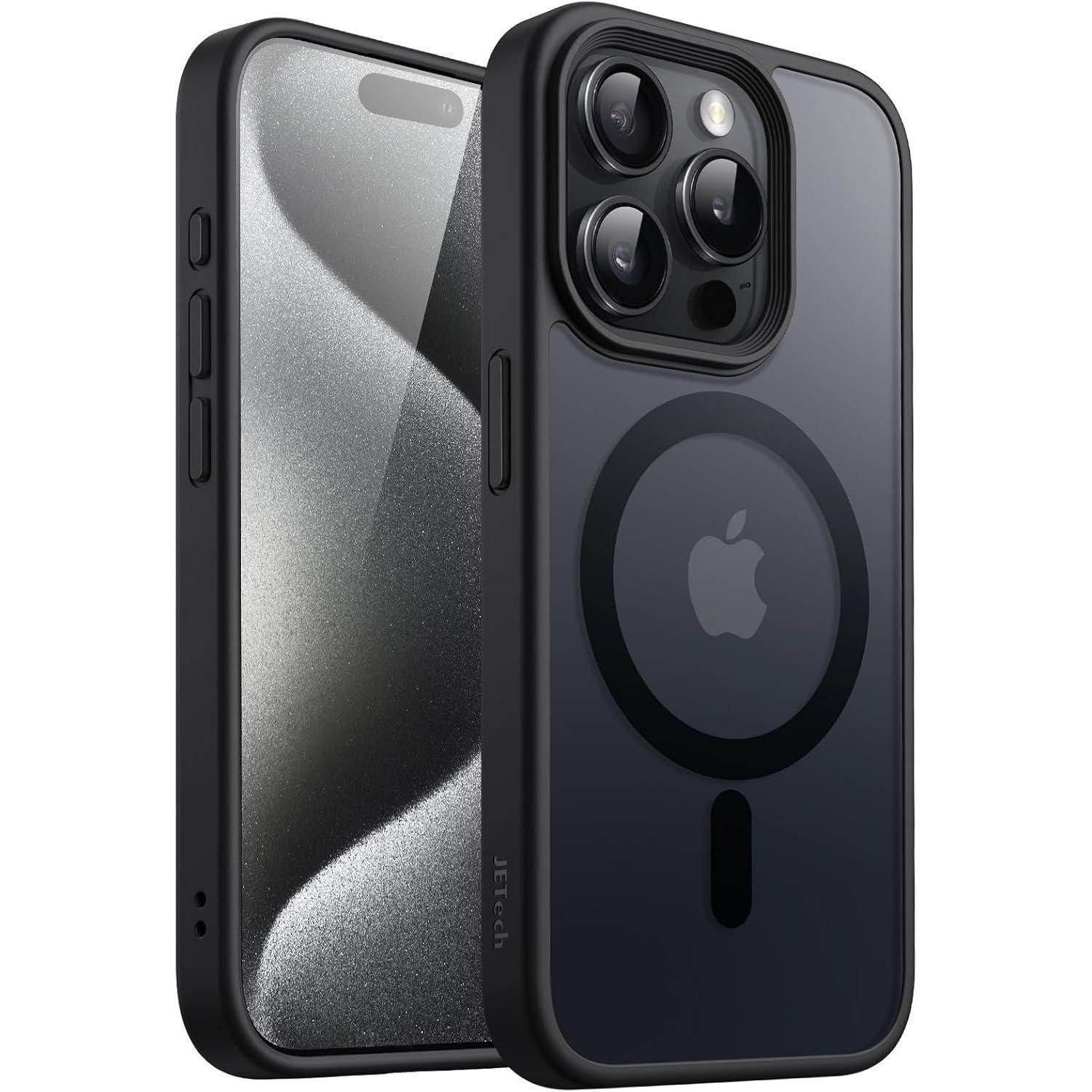 Hülle Iphone 15 Pro Magsafe Magnetisch Dünn Stoßfest Schwarz