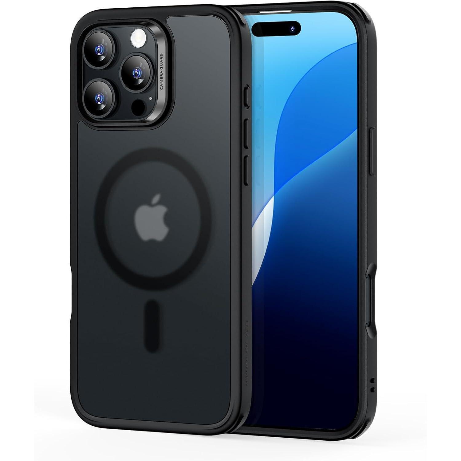 Hülle Iphone 16 Pro Max Magsafe Stoßfest Iphone 16 Pro Max Mattschwarz
